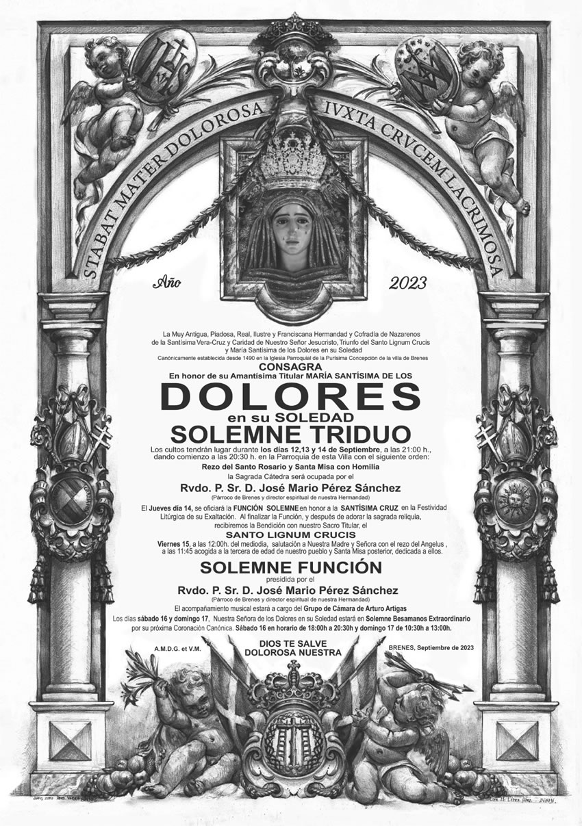 Solemne Función Principal, festividad de los Dolores Gloriosos de Nuestra Señora