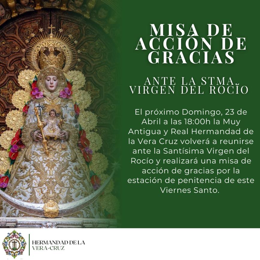 Misa de Acción de Gracias ante la Santísima Virgen del Rocío