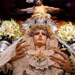 Visita de los colegios municipales para venerar a la Santísima Virgen de los Dolores en su Soledad