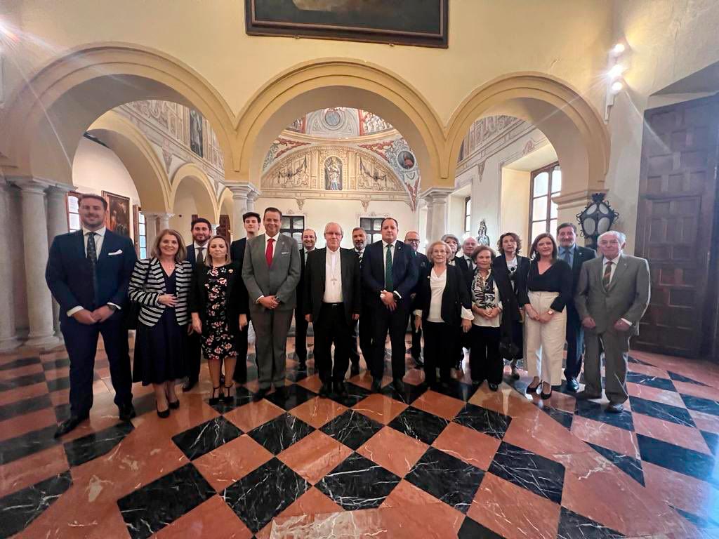 Representación de la Hermandad en la Audiencia del Arzobispo de Sevilla el 22 de mayo de 2023