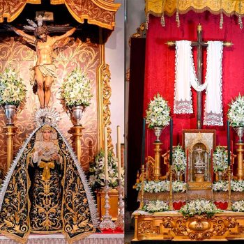 Dos altares para la Solemne Función en Honor a la Santa Cruz