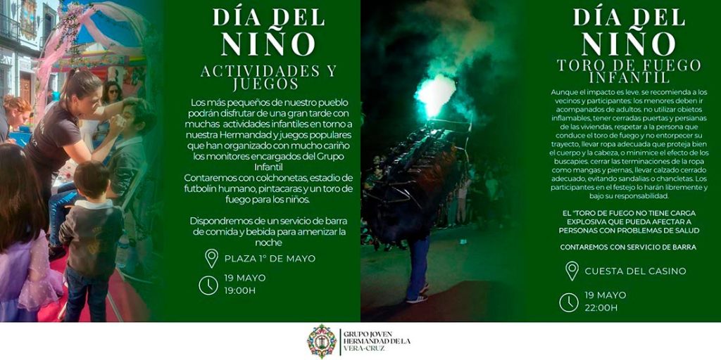 Actividades día del niño 2023y toro de fuego