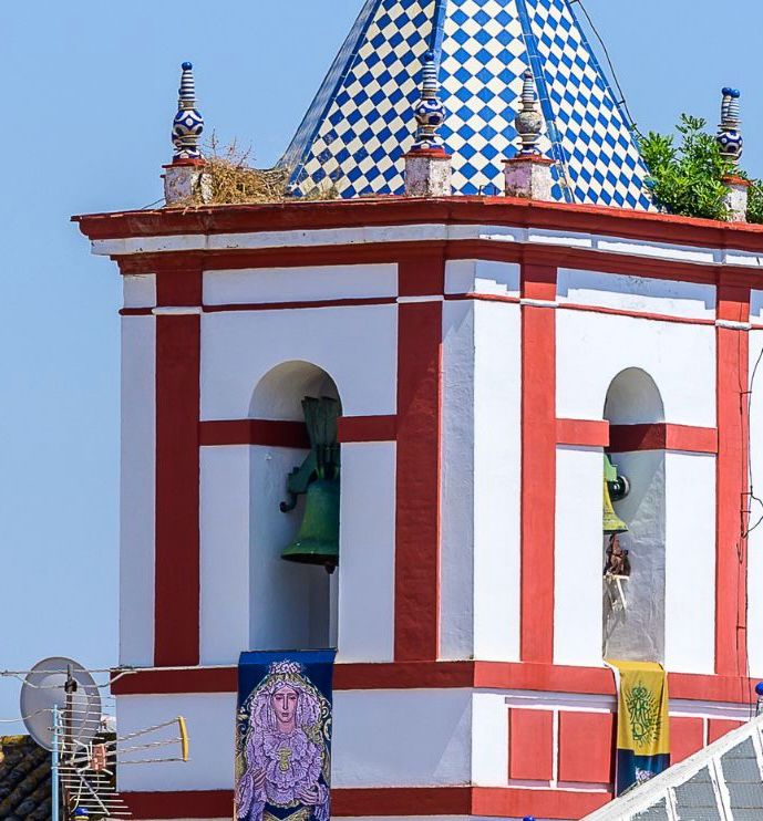 Campanario engalanado Coronación Virgen de los Dolores