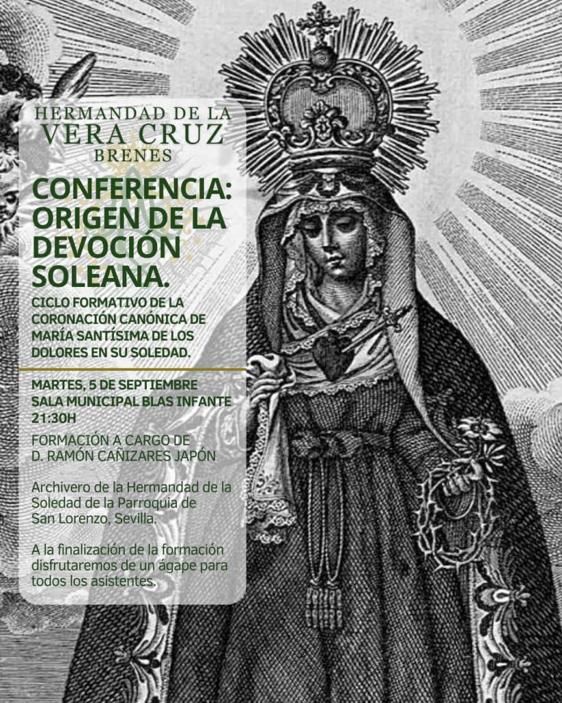 Cartel Conferencia Origen de la Devoción Soleana