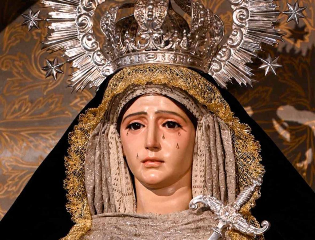 Virgen de los Dolores vestida de Luto (Difuntos 2023)