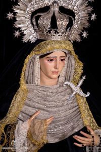 Virgen de los Dolores vestida de Luto (Difuntos 2023)
