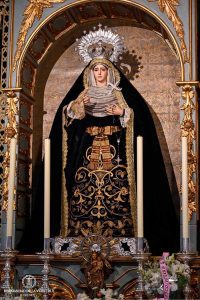 Virgen de los Dolores vestida de Luto (Difuntos 2023)