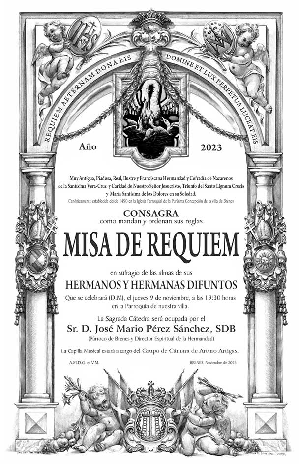 Misa Requiem por los hermanos difuntos. Noviembre 2023