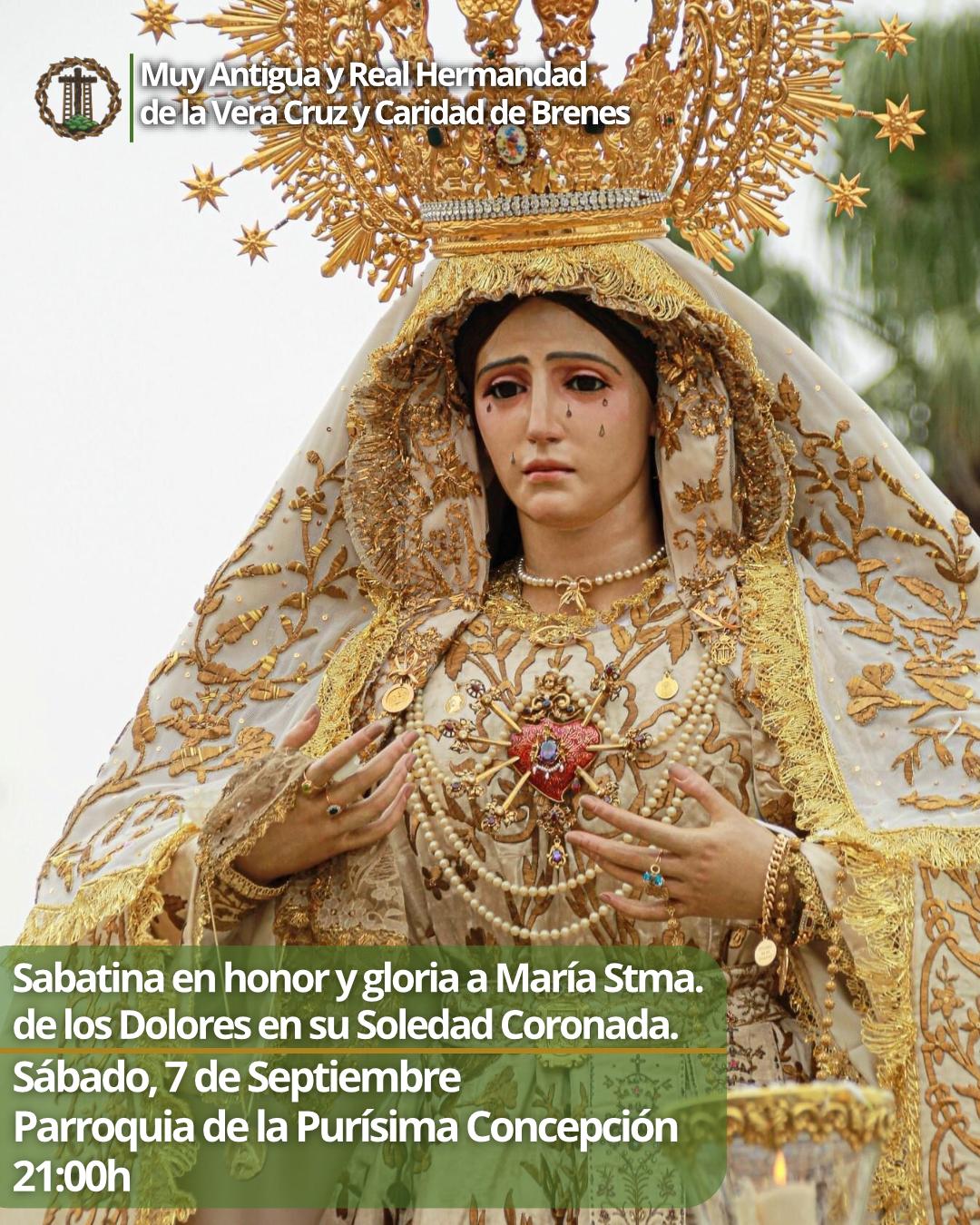 Sabatina honor de Mª Ssma. de los Dolores en su Soledad