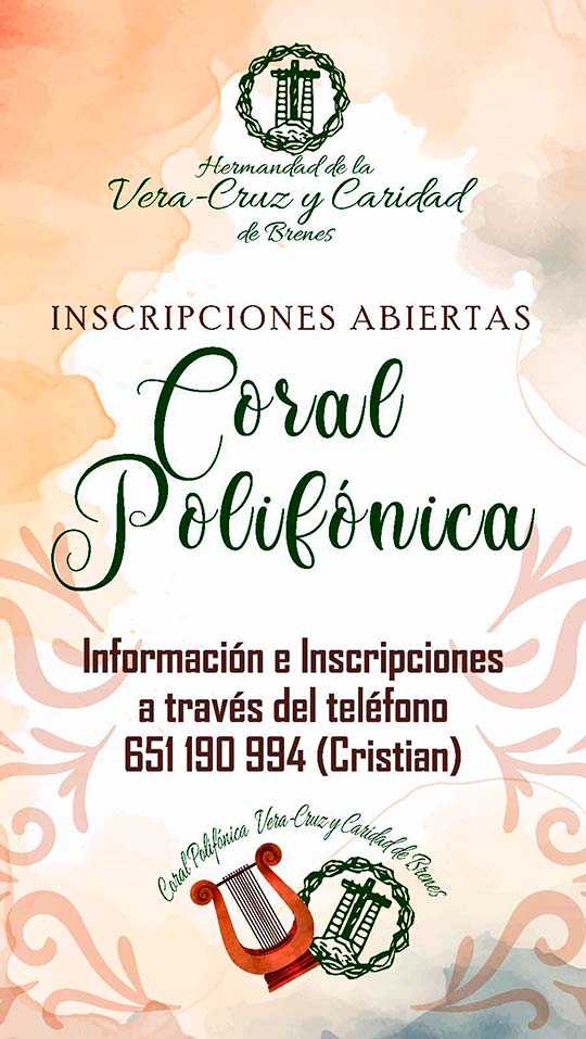 Coral Polifónica. Hermandad de la Vera Cruz de Brenes