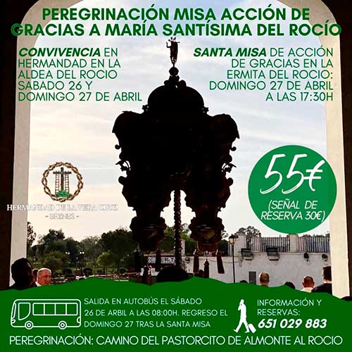 Peregrinación Rocío 2025 Misa Acción de Gracias