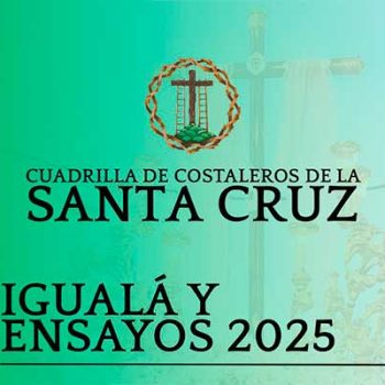 Igualá y Ensayos de la cuadrilla de costaleros para la Santa Cruz