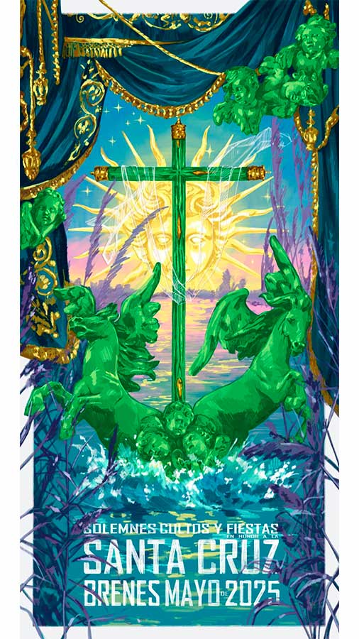 Cartel Cultos y Fiestas en honor de la Santa Cruz 2025
