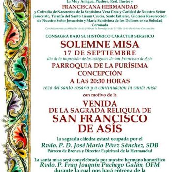 Venida de la Reliquia de San Francisco de Asís