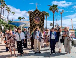 Participación en la Peregrinación de las Hermandades y Cofradías de la Vera Cruz, celebrada en Estepona (Málaga)