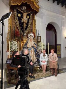 El medio de comunicación María Visión ha visitado nuestra Hermandad para grabar una parte dentro de su programa llamado “María, Madre de la Juventud”