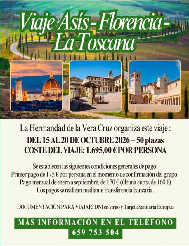 Viaje a Asís - Florencia - La Toscana