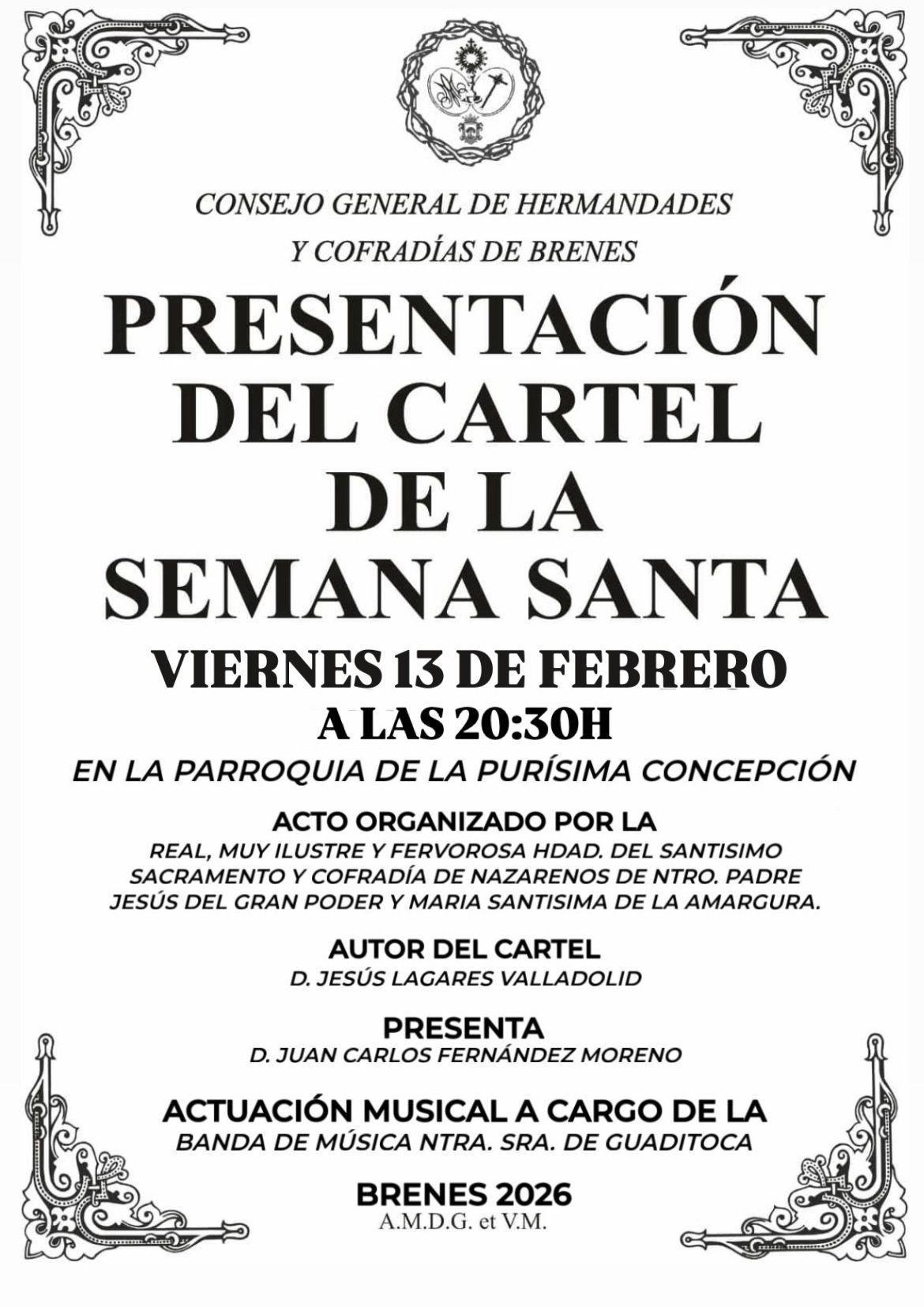 Presentación del Cartel de la Semana Santa de Brenes