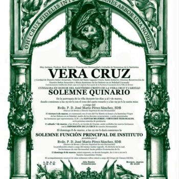 Solemne Quinario en honor al Smo. Cristo de la Vera Cruz y Caridad y Función Principal de Instituto