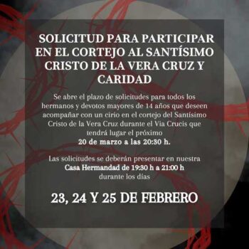 Solicitud papeletas Vía Crucis