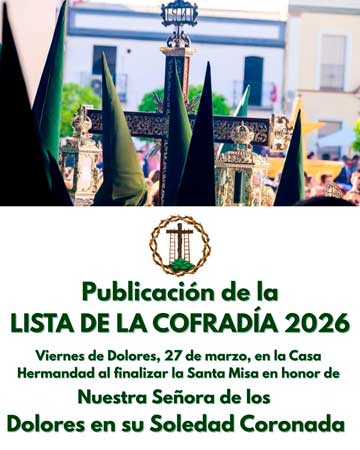 Publicación de la Lista de la cofradía