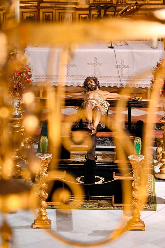 Cristo de la Vera Cruz en andas