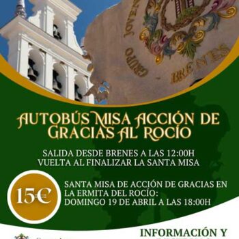Autobús Misa Acción de Gracias a María Santísima del Rocío de Almonte