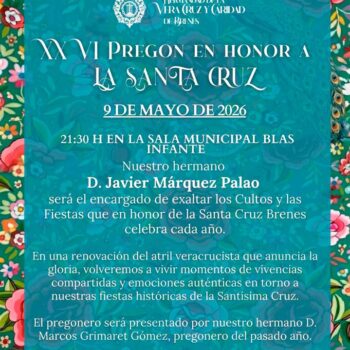 XXVI Pregón de la Exaltación de la Santa Cruz
