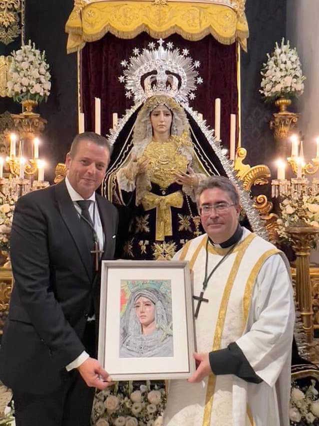 D. Marcelino es un pilar fundamental en la Coronación Canónica de nuestra bendita madre, la Virgen de los Dolores en su Soledad Coronada.